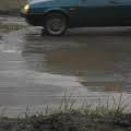 В пригороде Тольятти – п. Приморский – затопило дорогу
